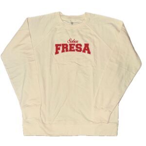 Fuerza Regida Sabor Fresa Crewneck Sweatshirt Cream Red XL JOP Merch Streetwear